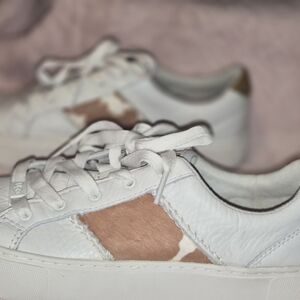 UGG White and Brown Sneakers